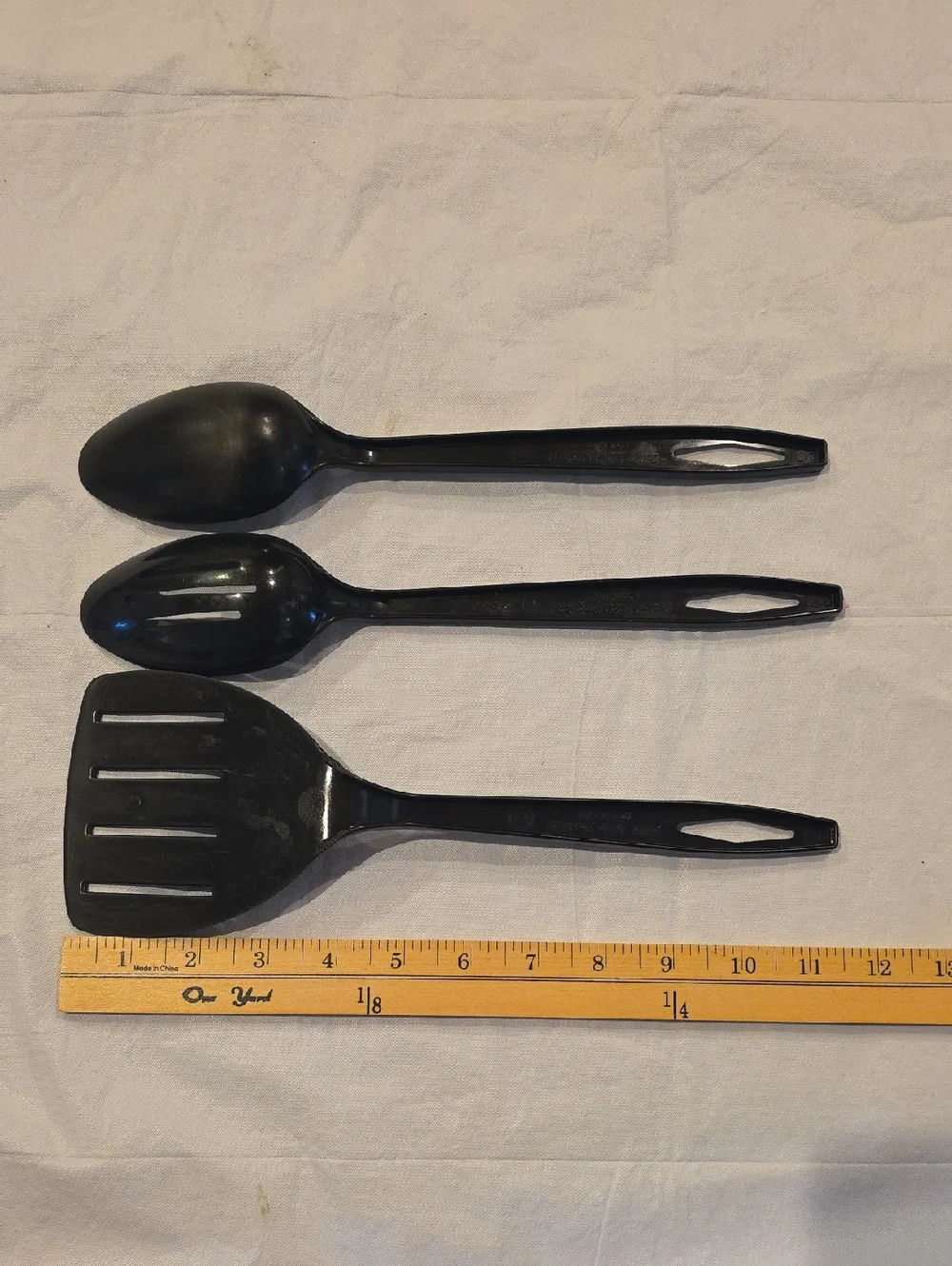 Tailor‎ Made Products Vintage 3 Piece Set Spatula Spoons Black